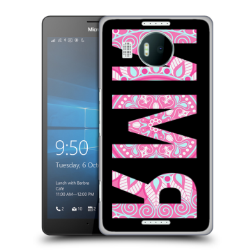 Пластиковый чехол на Microsoft Lumia 950 XL с принтом ИМЯ
