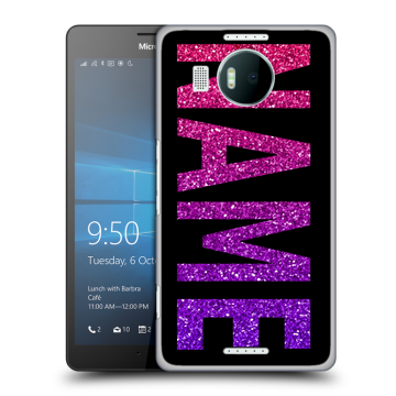 Пластиковый чехол на Microsoft Lumia 950 XL с принтом NAME
