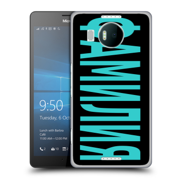 Пластиковый чехол на Microsoft Lumia 950 XL с принтом ФАМИЛИЯ
