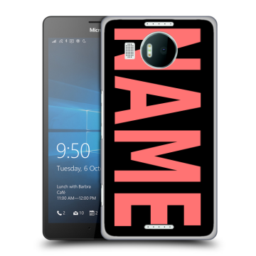 Пластиковый чехол на Microsoft Lumia 950 XL с принтом NAME