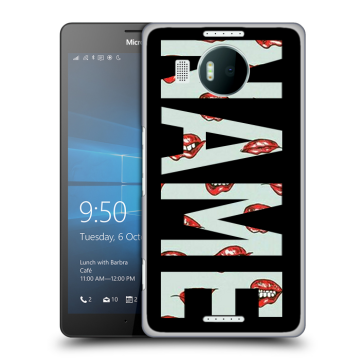 Пластиковый чехол на Microsoft Lumia 950 XL с принтом NAME
