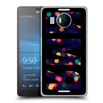 Пластиковый чехол на Microsoft Lumia 950 XL с принтом ИМЯ