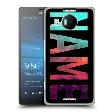 Пластиковый чехол на Microsoft Lumia 950 XL с принтом NAME