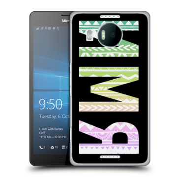 Пластиковый чехол на Microsoft Lumia 950 XL с принтом ИМЯ