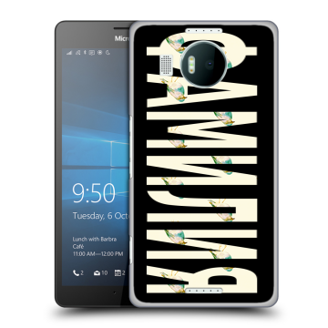 Пластиковый чехол на Microsoft Lumia 950 XL с принтом ФАМИЛИЯ