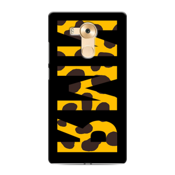 Силиконовый чехол на Huawei Mate 8 с принтом ИМЯ