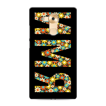 Силиконовый чехол на Huawei Mate 8 с принтом ИМЯ