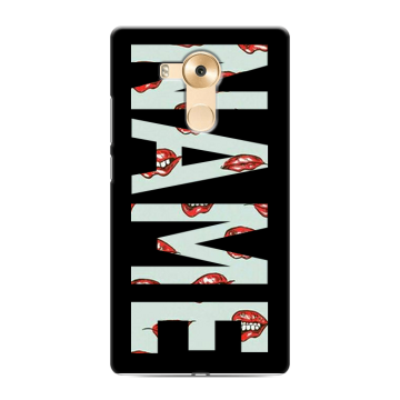 Силиконовый чехол на Huawei Mate 8 с принтом NAME