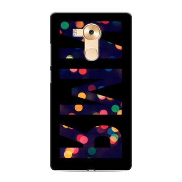Силиконовый чехол на Huawei Mate 8 с принтом ИМЯ