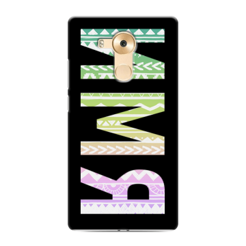 Силиконовый чехол на Huawei Mate 8 с принтом ИМЯ