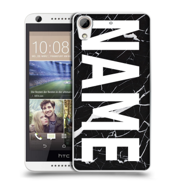 Силиконовый чехол на HTC Desire 626 с принтом NAME