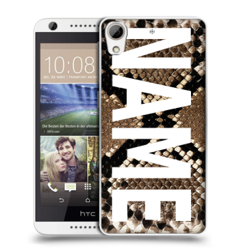 Силиконовый чехол на HTC Desire 626 с принтом NAME
