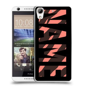 Силиконовый чехол на HTC Desire 626 с принтом NAME
