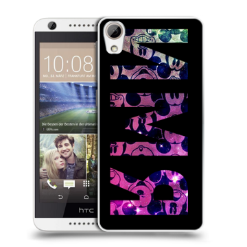 Силиконовый чехол на HTC Desire 626 с принтом ИМЯ