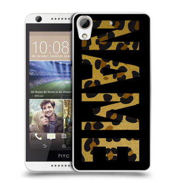 Силиконовый чехол на HTC Desire 626 с принтом NAME