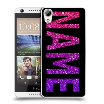 Силиконовый чехол на HTC Desire 626 с принтом NAME