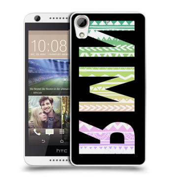 Силиконовый чехол на HTC Desire 626 с принтом ИМЯ