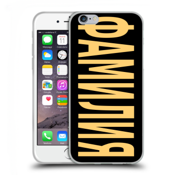 Пластиковый чехол на Iphone 6s  с принтом ФАМИЛИЯ