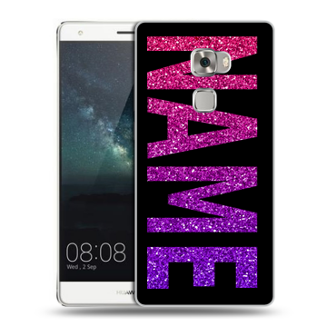 Пластиковый чехол на Huawei Mate S с принтом NAME