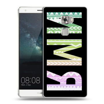 Пластиковый чехол на Huawei Mate S с принтом ИМЯ