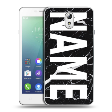 Силиконовый чехол на Lenovo Vibe P1m с принтом NAME