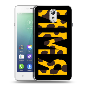 Силиконовый чехол на Lenovo Vibe P1m с принтом ИМЯ