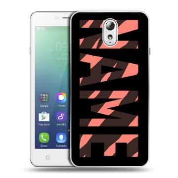 Силиконовый чехол на Lenovo Vibe P1m с принтом NAME