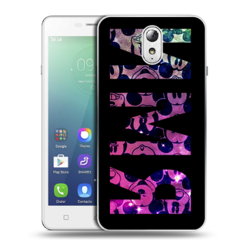 Силиконовый чехол на Lenovo Vibe P1m с принтом ИМЯ