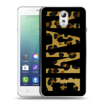 Силиконовый чехол на Lenovo Vibe P1m с принтом NAME