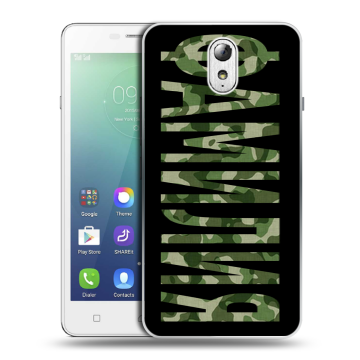 Силиконовый чехол на Lenovo Vibe P1m с принтом ФАМИЛИЯ