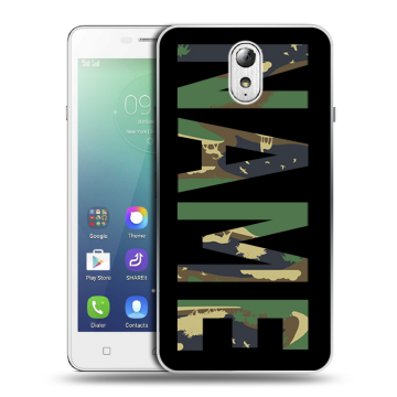 Силиконовый чехол на Lenovo Vibe P1m с принтом NAME