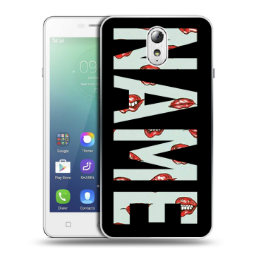 Силиконовый чехол на Lenovo Vibe P1m с принтом NAME