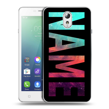 Силиконовый чехол на Lenovo Vibe P1m с принтом NAME