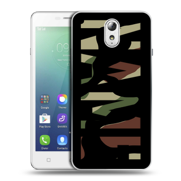Силиконовый чехол на Lenovo Vibe P1m с принтом NAME