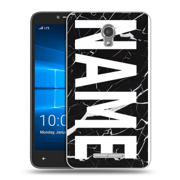 Пластиковый чехол на Alcatel OneTouch Pixi First с принтом NAME