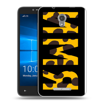 Пластиковый чехол на Alcatel OneTouch Pixi First с принтом ИМЯ