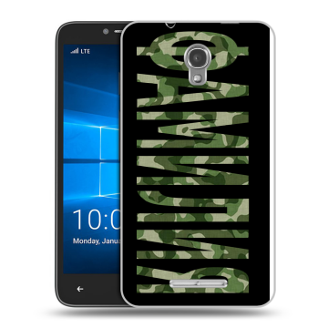 Пластиковый чехол на Alcatel OneTouch Pixi First с принтом ФАМИЛИЯ