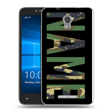 Пластиковый чехол на Alcatel OneTouch Pixi First с принтом NAME