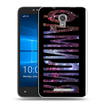 Пластиковый чехол на Alcatel OneTouch Pixi First с принтом ФАМИЛИЯ