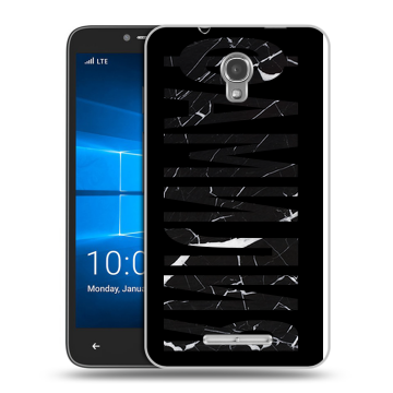 Пластиковый чехол на Alcatel OneTouch Pixi First с принтом ФАМИЛИЯ