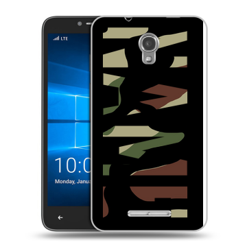 Пластиковый чехол на Alcatel OneTouch Pixi First с принтом NAME