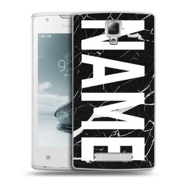 Пластиковый чехол на Lenovo A1000 с принтом NAME