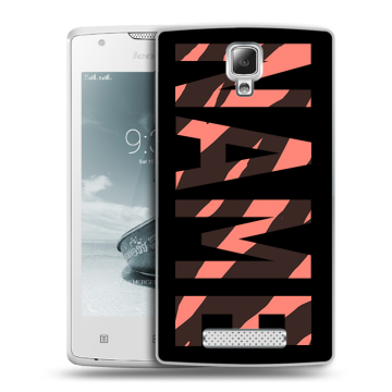 Пластиковый чехол на Lenovo A1000 с принтом NAME