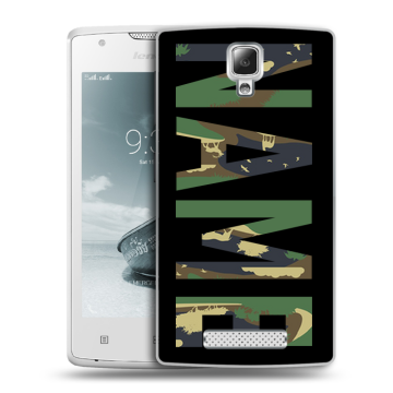 Пластиковый чехол на Lenovo A1000 с принтом NAME