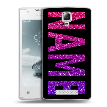 Пластиковый чехол на Lenovo A1000 с принтом NAME