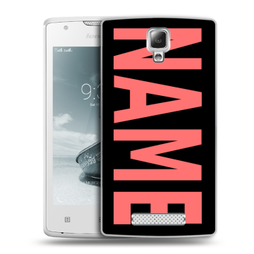 Пластиковый чехол на Lenovo A1000 с принтом NAME