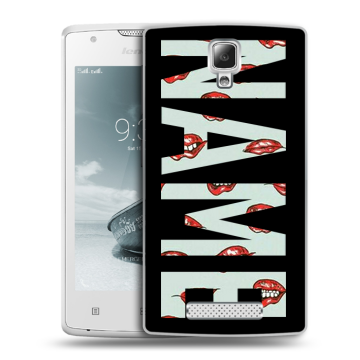 Пластиковый чехол на Lenovo A1000 с принтом NAME