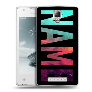 Пластиковый чехол на Lenovo A1000 с принтом NAME