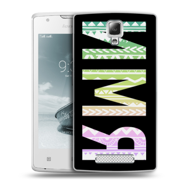 Пластиковый чехол на Lenovo A1000 с принтом ИМЯ