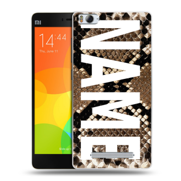 Пластиковый чехол на Xiaomi Mi 4c с принтом NAME